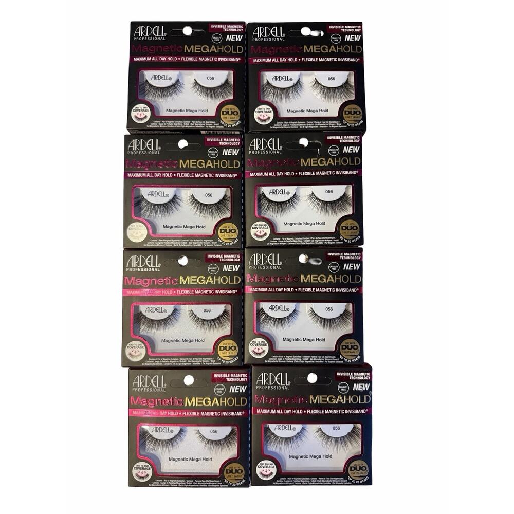 8 PAIRS AREDELL STRIP EYELASHES STYLE 056